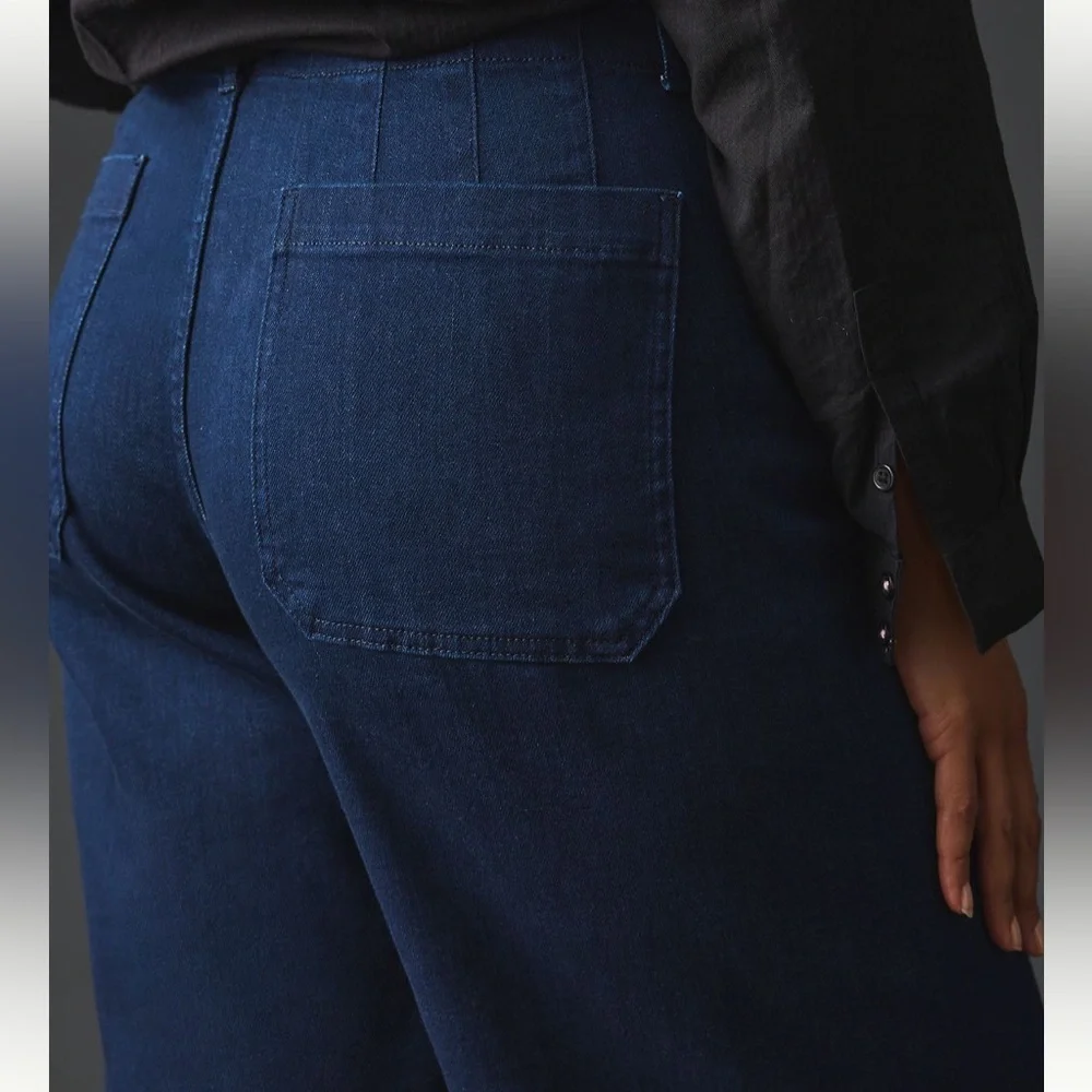 The Colette Cropped High-Rise, Wide-Leg Jean by Maeve - Picture 2 of 7